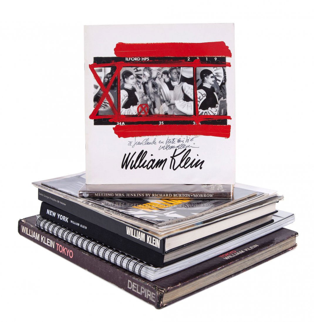 William Klein (b.1928) - Tokyo, 1964 and 10 others: A collection of 11 books, all first editions, all signed (except New York), comprising Eenstemmig, Citroen, 1966; Exhibition catalogue, Hasselblad Center, 1990; Exhibition catalogue, Stedelijk Museum