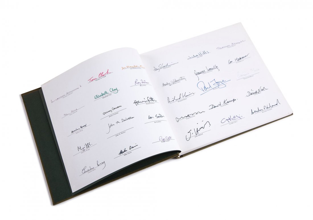Various Artists - Presences of Nature: the book, 1982, comprising signatures by 41 artists, photographers and poets including, Norman Ackroyd, David Nash, Brendan Neiland, and Ian Hamilton Finlay, this copy numbered 47/50, printed by Baldi