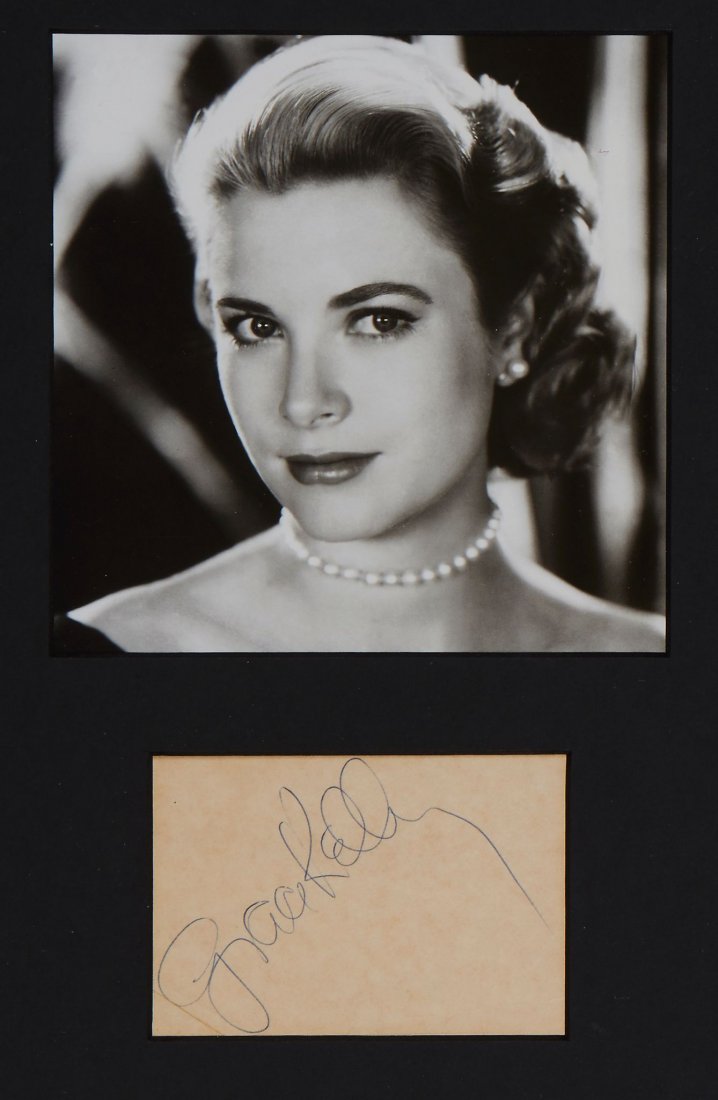 Kelly, Grace - Blue ink signature "Grace Kelly" on (1 of 1)