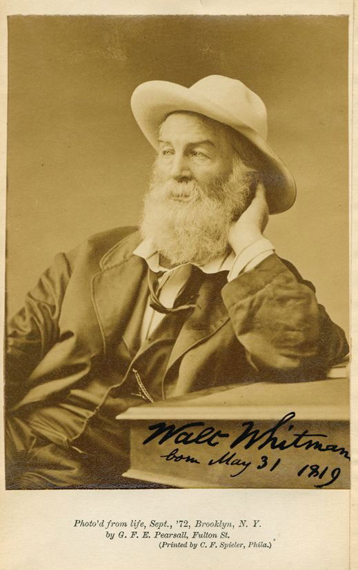 Whitman, Walter - Albumen cabinet card by G.F.E. (1 of 1)