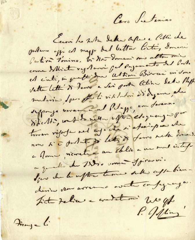 Rossini, Gioacchino - Autograph letter signed in (1 of 1)