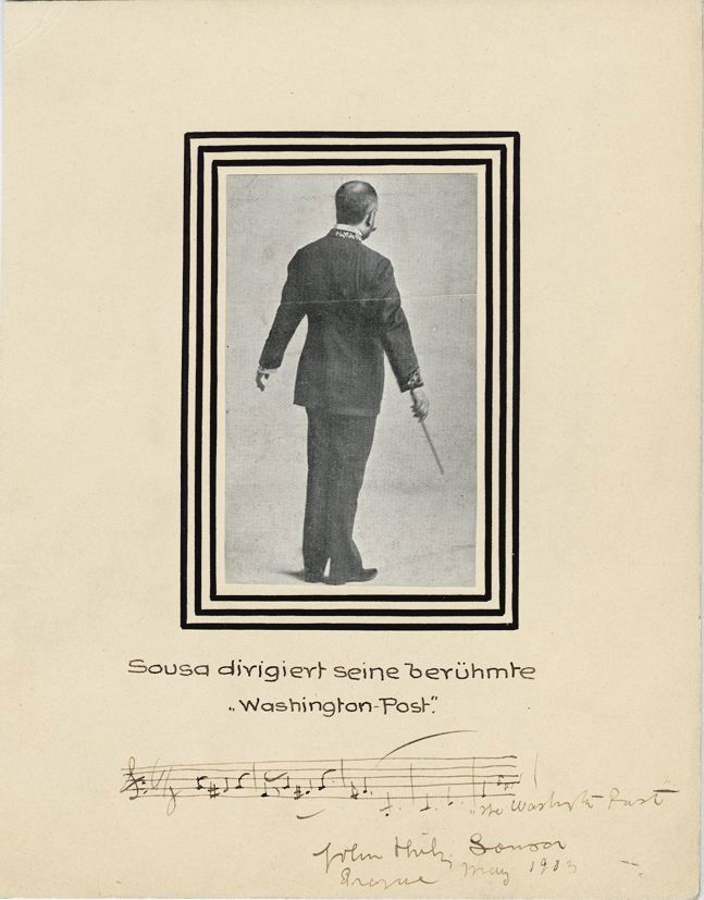 Sousa, John Philip - Autograph music quotation signed (1 of 1)