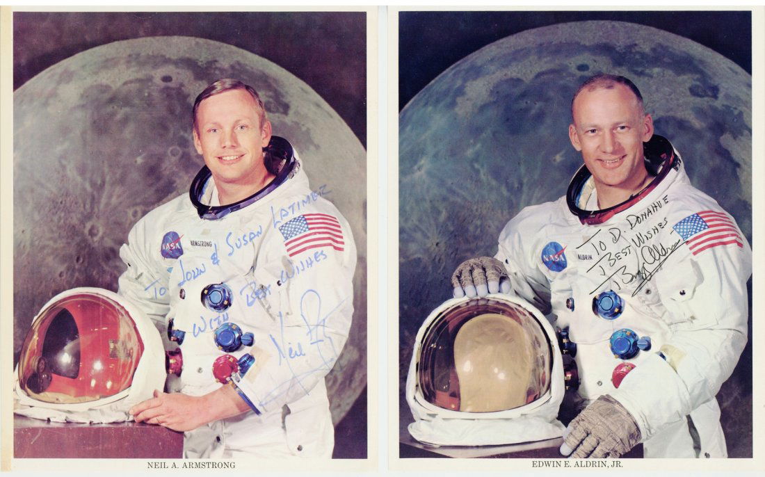 Apollo 11 - Set of three individual colour official (1 of 2)