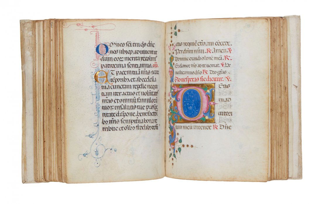 Book of Hours, Use of Rome, in Latin, illuminated (1 of 3)