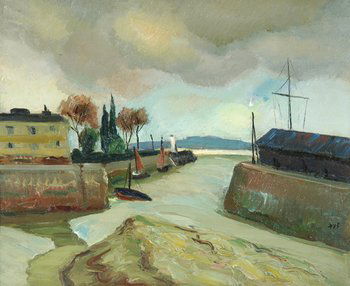 Marcel Dyf (1899-1985) bassin de honfleur: Marcel Dyf (1899-1985) bassin de honfleursigned oil on canvas 38.5 by 46cm., 15? by 18in. ***Painted circa 1929. The authenticity of this work has been confirmed by Madame Claudine Dyf