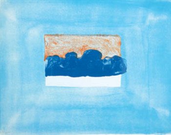 Hodgkin (Howard) for john constable: Hodgkin (Howard) for john constablelithograph printed in colours, 1976, signed and dated in pencil, numbered 63/100, on wove paper, the full sheet printed to the edges, in good condition, shee