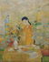 Oil on Canvas Garden Painting Signed Le Pho