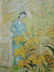 Oil on Canvas Garden Painting Signed Le Pho - 6