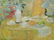 Oil on Canvas Garden Painting Signed Le Pho - 8