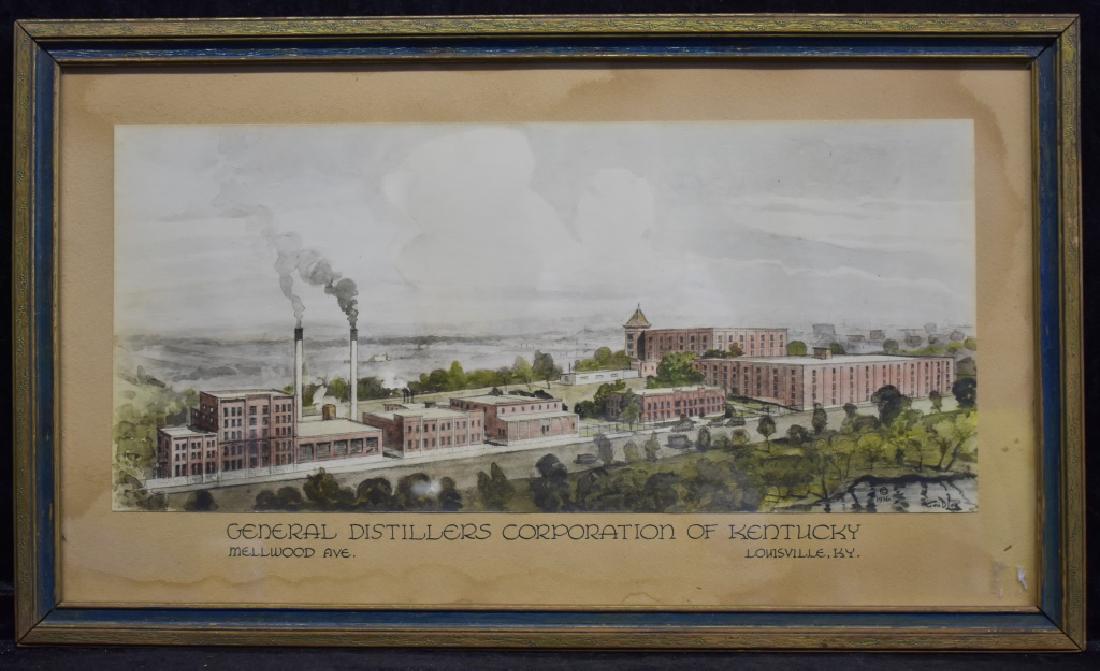 1936 George D. Lee Distillery Landscape Watercolor (1 of 8)