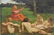 Gustaaf Vanaise Figures in a Landscape O/B - 4