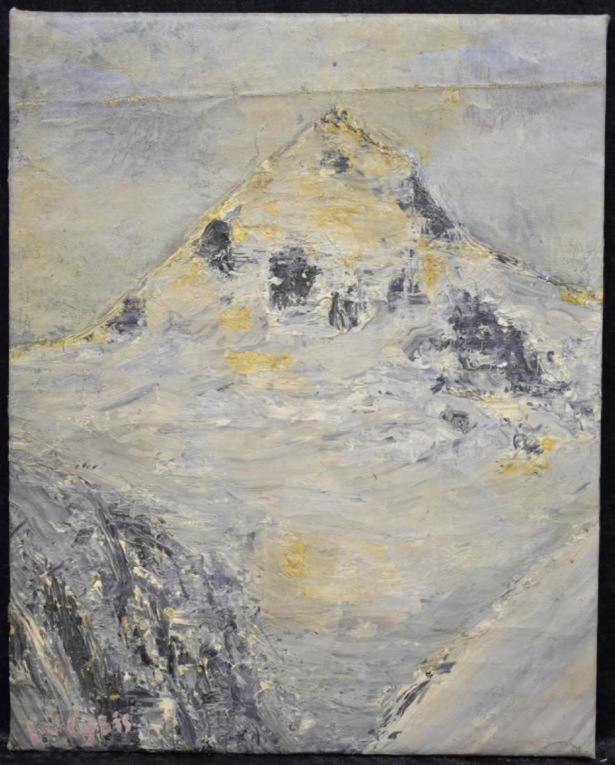 Jan Cybis Post-Impressionist Winter Landscape O/C (1 of 8)