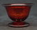 Steuben Ruby Red Glass Cup and Saucer Set - 9