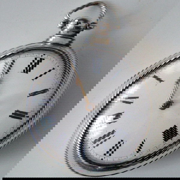 Silver pair cased pocket watches: Silver pair cased pocket watch, case dated Birmingham 1827, white enamel dial with roman numerals, 49mm, fusee movement with verge escapement, bright steel balance and open-work cock, the back plate e