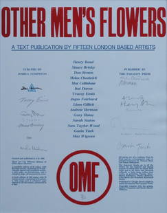 Other Men's Flowers, fifteen artworks, screen and: Henry Bond; Stuart Brisley; Don Brown; Helen Chadwick; Mat Collishaw; Itai Doron; Tracey Emin; Angus Fairhurst; Liam Gillick; Andrew Herman; Gary Hume; Gavin Turk; Sarah Staton; Sam Taylor-Wood; Max W