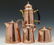 Bavarian copper coffee pot with a brass spout and