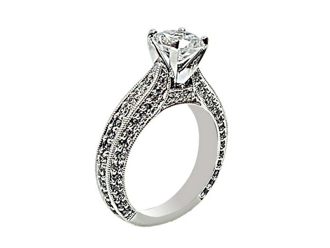 2.50 CTW DIAMOND RING IN 14K WHITE GOLD G-H/SI1-SI2: 2.50 CTW DIAMOND RING IN 14K WHITE GOLD G-H/SI1-SI2 -- 2.50 CTW DIAMOND RING IN 14K WHITE GOLD G-H/SI1-SI2 #21ST19302