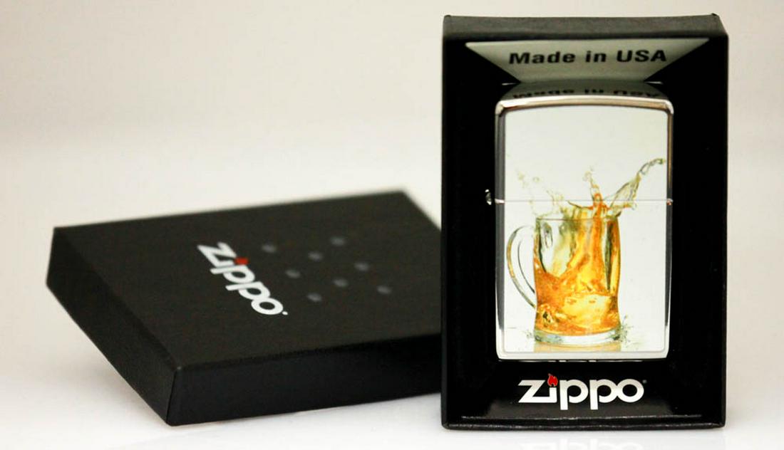 GENUINE ZIPPO LIGHTER BEER MADE IN U.S.A: GENUINE ZIPPO LIGHTER BEER MADE IN U.S.A -- GENUINE ZIPPO LIGHTER BEER MADE IN U.S.A #21ST25732