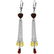 9.5 Carat 14K Solid White Gold Chandelier Earrings Brio