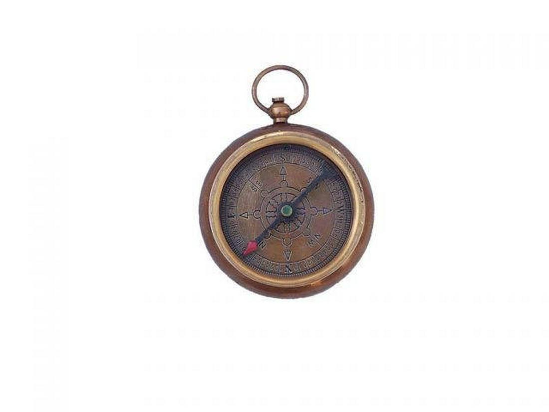 Antique Brass RMS Titanic White Star Lines Pocket Compa: Antique Brass RMS Titanic White Star Lines Pocket Compass 3in. -- Antique Brass RMS Titanic White Star Lines Pocket Compass 3in. #21ST14029