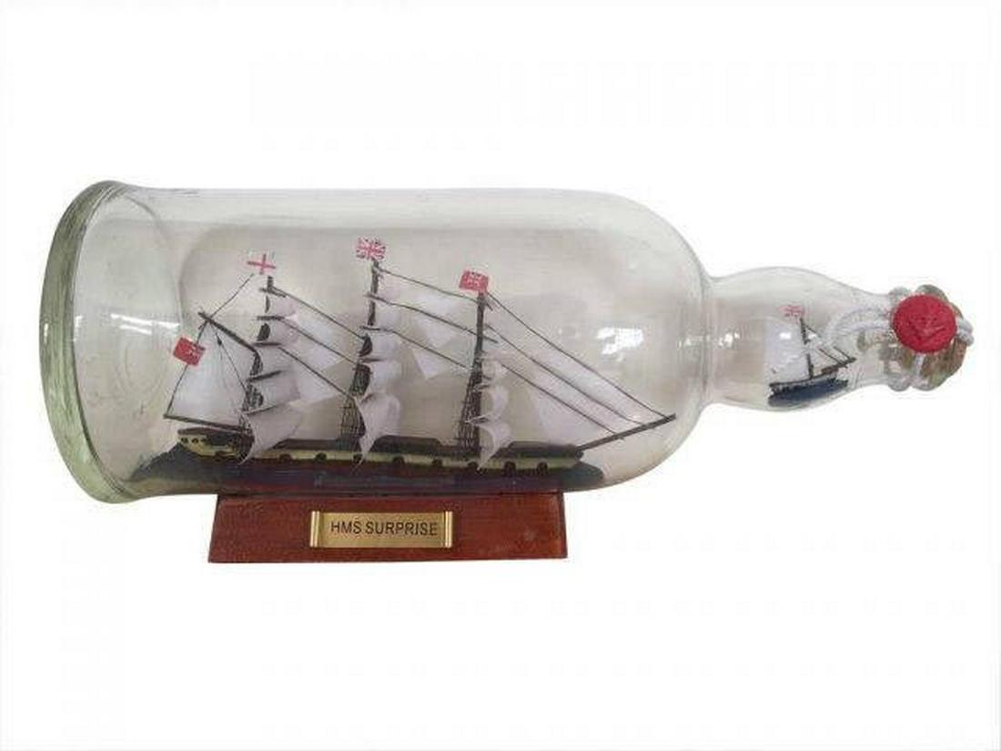 Master And Commander HMS Surprise Model Ship in a Glass: Master And Commander HMS Surprise Model Ship in a Glass Bottle 11in. -- Master And Commander HMS Surprise Model Ship in a Glass Bottle 11in. #21ST13923