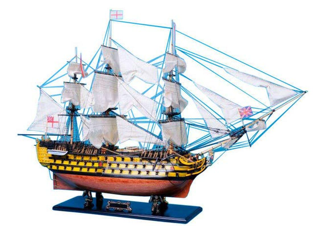 HMS Victory 50in. Limited: HMS Victory 50in. Limited -- Truly capturing the pride and magnificence of Admiral Nelson?s flagship at the Battle of Trafalgar this?Limited Edition?scale replica model tall ship sails proudly as the