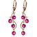 4.95 Carat 14K Solid Rose Gold Chandelier Earrings Natu