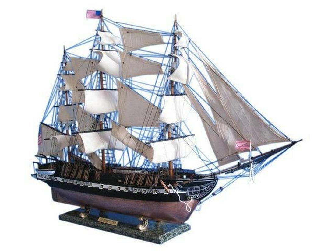 USS Constitution Limited Tall Model Ship 50in.: USS Constitution Limited Tall Model Ship 50in. -- The indomitable flagship of the?USS Constitution?fleet this?Limited?Edition?scale replica tall model ship truly captures the pride and magnificence of