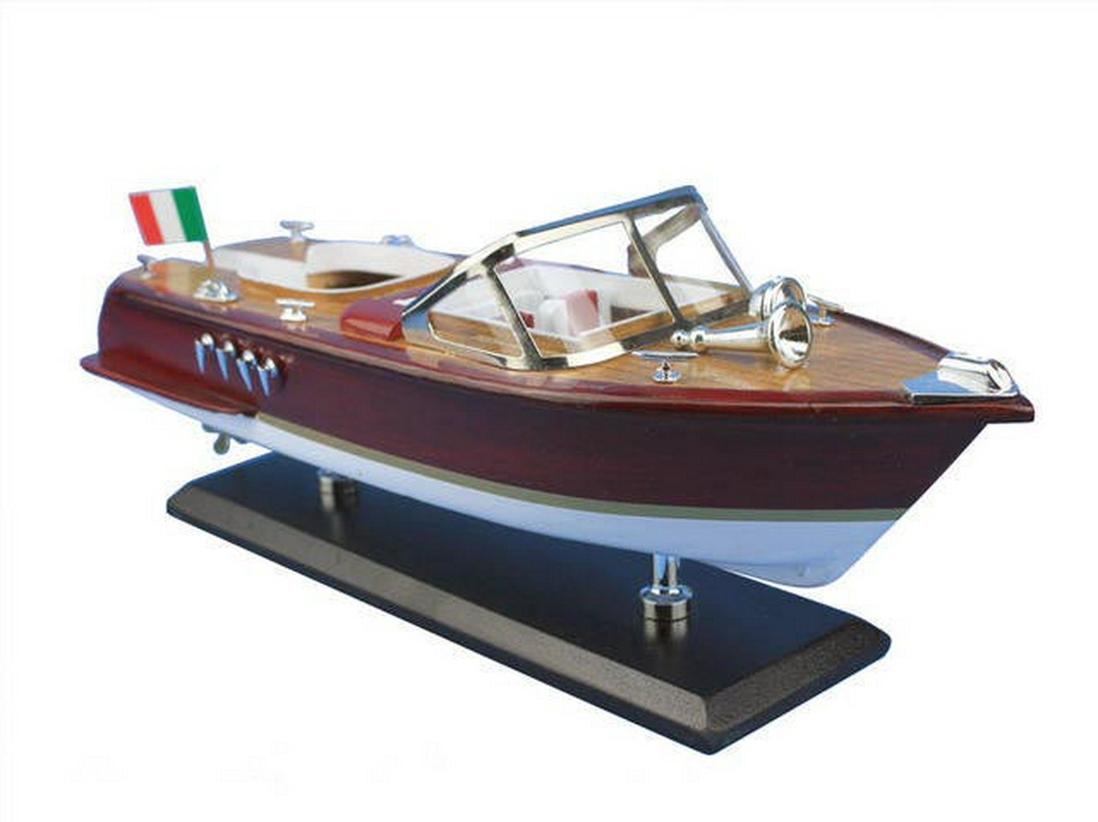 Wooden Riva Aquarama Model Speed Boat 14in.: Wooden Riva Aquarama Model Speed Boat 14in. -- Wooden Riva Aquarama Model Speed Boat 14in. #21ST13943