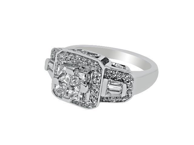 .95 CTW DIAMOND RING IN 14K WHITE GOLD G-H/SI1-SI2: .95 CTW DIAMOND RING IN 14K WHITE GOLD G-H/SI1-SI2 -- .95 CTW DIAMOND RING IN 14K WHITE GOLD G-H/SI1-SI2 #21ST19297