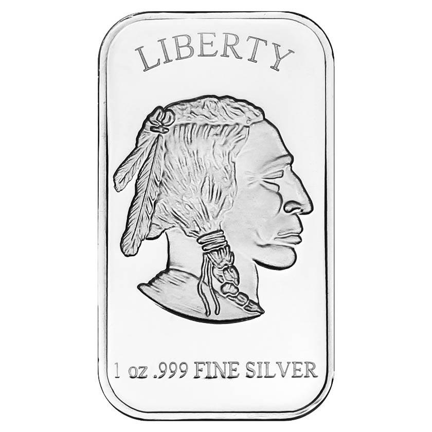 SilverTowne 1 oz Silver Bar - Buffalo Design: SilverTowne 1 oz Silver Bar - Buffalo Design -- SilverTowne 1 oz Silver Bar - Buffalo Design #21ST96609