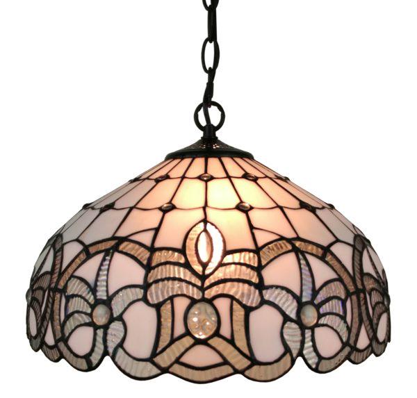 TIFFANY STYLE AM294HL16WHITE HANGING LAMP 16 INCHES WID: TIFFANY STYLE AM294HL16WHITE HANGING LAMP 16 INCHES WIDE -- TIFFANY STYLE AM294HL16WHITE HANGING LAMP 16 INCHES WIDE #21ST28142