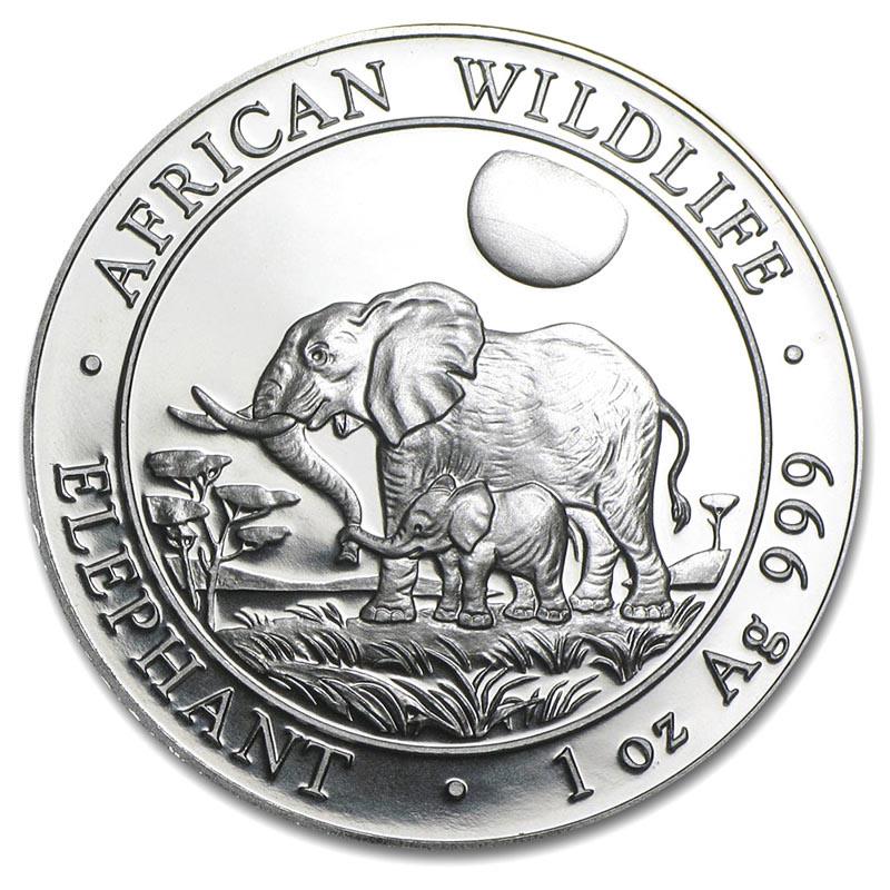 Somalia 1 oz Silver Elephant 2011: Somalia 1 oz Silver Elephant 2011 -- Somalia 1 oz Silver Elephant 2011 #21ST84522