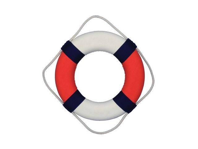 Patriotic Decorative Lifering 15in.: Patriotic Decorative Lifering 15in. -- Weight:?1 LB Box Dimensions:?18in. x 5in. x 18in. (L x W x H) #21ST29660