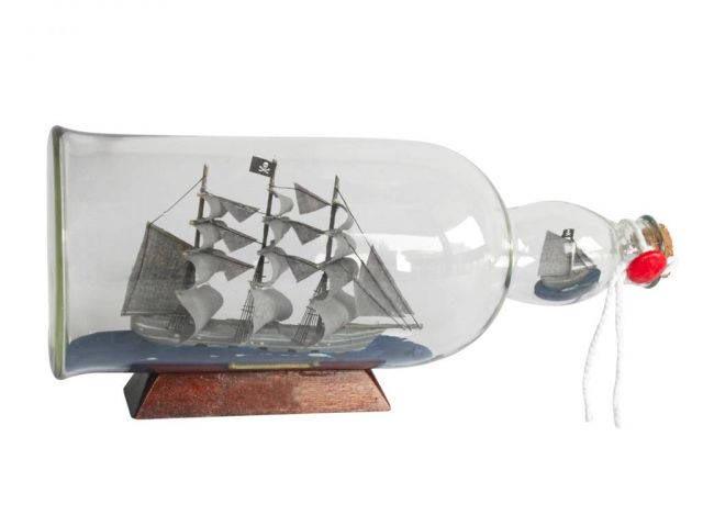 Flying Dutchman Model Ship in a Glass Bottle 11in.: Flying Dutchman Model Ship in a Glass Bottle 11in. -- Weight:?1 LB Box Dimensions:?12in. x 5in. x 6in. (L x W x H) #21ST29939