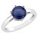 Certified 1.00Ctw Genuine Blue Sapphire 14k White Gold