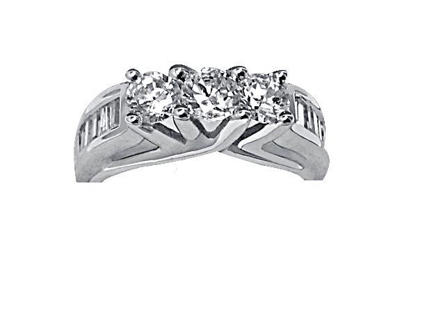 1.20 CTW DIAMOND RING IN 14K WHITE GOLD G-H/SI1-SI2: 1.20 CTW DIAMOND RING IN 14K WHITE GOLD G-H/SI1-SI2 -- 1.20 CTW DIAMOND RING IN 14K WHITE GOLD G-H/SI1-SI2 #21ST19299