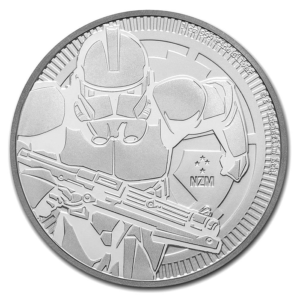 2019 1 oz Niue Clone Trooper Star Wars Silver Coin: 2019 1 oz Niue Clone Trooper Star Wars Silver Coin -- 2019 1 oz Niue Clone Trooper Star Wars Silver Coin #21ST81310