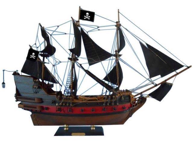 Black Pearl Pirates of the Caribbean Limited Model Ship: Black Pearl Pirates of the Caribbean Limited Model Ship 24in. - Black Sails -- Search for lost treasure as you set sail for adventure on the high seas aboard this scale tall model ship replica of the