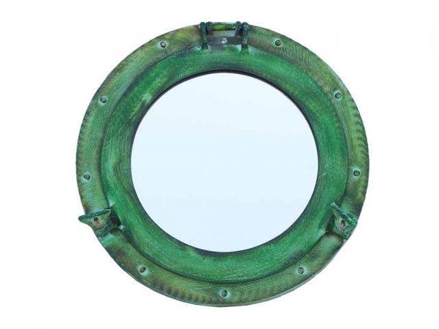 Brass Deluxe Class Titanic Shipwrecked Decorative Ship: Brass Deluxe Class Titanic Shipwrecked Decorative Ship Porthole Mirror 15in. -- Brass Deluxe Class Titanic Shipwrecked Decorative Ship Porthole Mirror 15in. #21ST14102