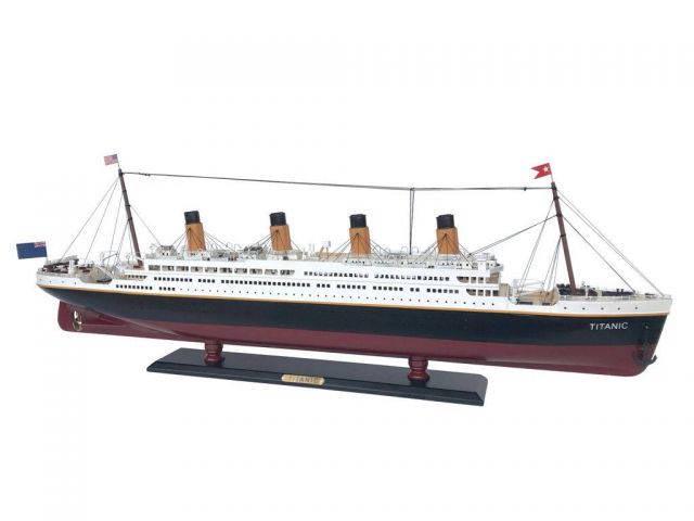 RMS Titanic Model Cruise Ship 40in.: RMS Titanic Model Cruise Ship 40in. -- Proud and majestic these historically accurate scale cruise ship models are a marvelous tribute to the grandest cruise ship of her age and the most famous ocean