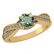 Certified 1.05 Ctw Green Amethyst And Diamond VS/SI1 14