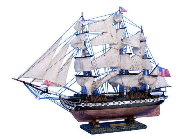 USS Constitution Limited Tall Model Ship 30in.: USS Constitution Limited Tall Model Ship 30in. -- This museum-quality?Limited?Edition?scale replica tall ships model of ?Old Ironsides? is bedecked with historically accurate features and built with t