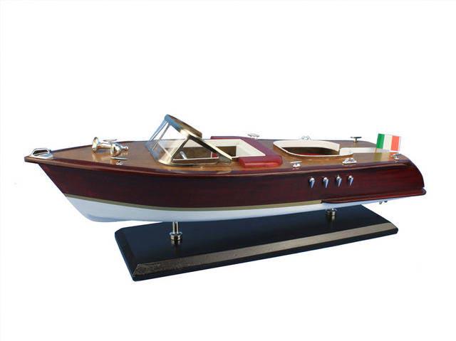 Wooden Riva Aquarama Model Speed Boat 20in.: Wooden Riva Aquarama Model Speed Boat 20in. -- Wooden Riva Aquarama Model Speed Boat 20in. #21ST50304