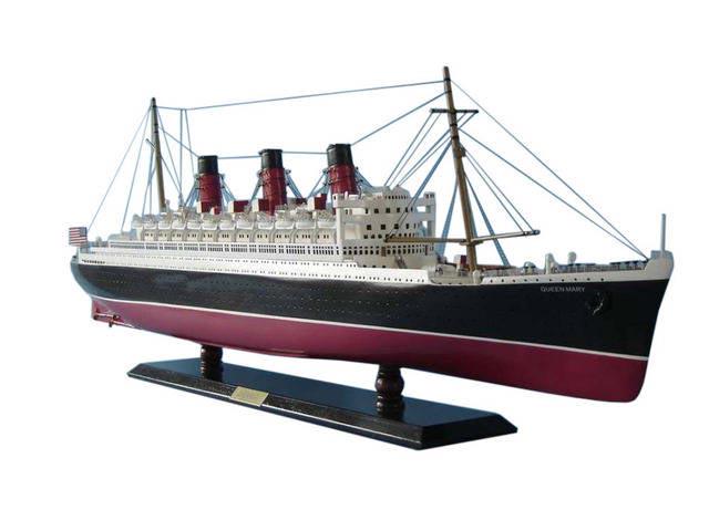 Queen Mary Limited Model Cruise Ship 40in.: Queen Mary Limited Model Cruise Ship 40in. -- This?Limited?Edition?scale model replica of the?RMS?Queen Mary?sparkles like a jeweled star in the heavens shining with a graceful luster and evoking the