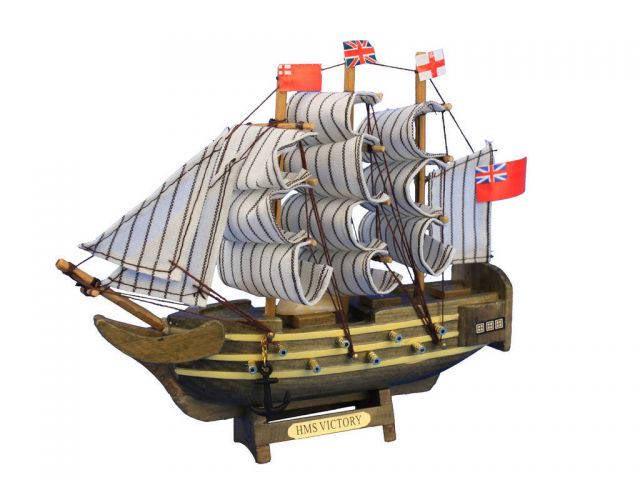 Wooden HMS Victory Tall Model Ship 7in.: Wooden HMS Victory Tall Model Ship 7in. -- Wooden HMS Victory Tall Model Ship 7in. #21ST50364