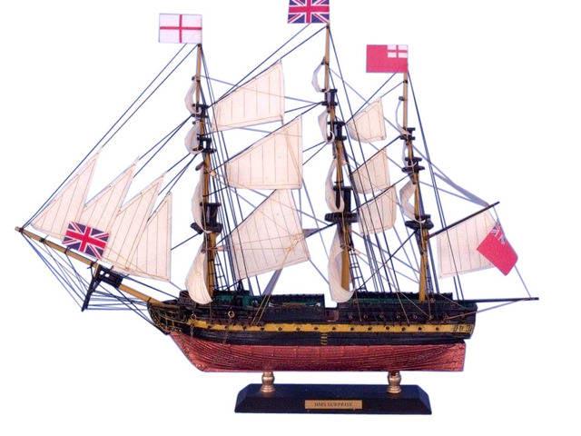 Master And Commander HMS Surprise Limited Tall Model Sh: Master And Commander HMS Surprise Limited Tall Model Ship 15in. -- This Limited Edition model of the famous naval warship the?HMS?Surprise?holds a great deal of detail and accents a nautical home perf