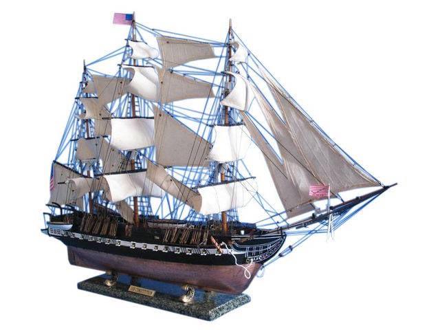 USS Constitution Limited Tall Model Ship 50in.: USS Constitution Limited Tall Model Ship 50in. -- The indomitable flagship of the?USS Constitution?fleet this?Limited?Edition?scale replica tall model ship truly captures the pride and magnificence of
