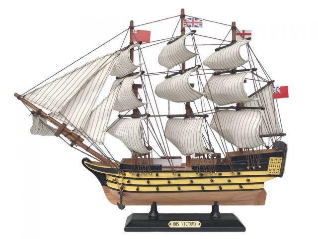 Wooden HMS Victory Limited Tall Ship Model 15in.: Wooden HMS Victory Limited Tall Ship Model 15in. -- Wooden HMS Victory Limited Tall Ship Model 15in. #21ST50357