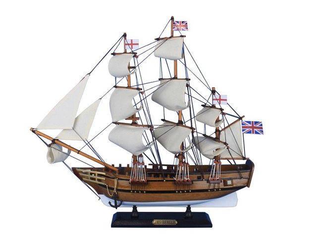 Wooden Charles Darwins HMS Beagle Tall Model Ship 20in.: Wooden Charles Darwins HMS Beagle Tall Model Ship 20in. -- Inspired by the?HMS Beagle famed exploration ship that carried naturalist Charles Darwin to the Galapagos Islands these adorable tall ships m